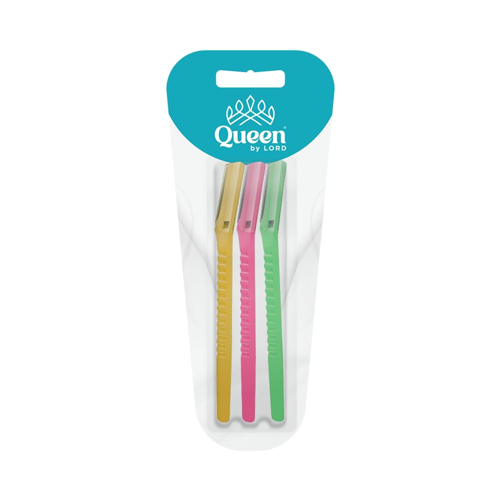 Queen By Lord Eye Brow Trimmer and Facial Face Hair Remover 3-Pieces