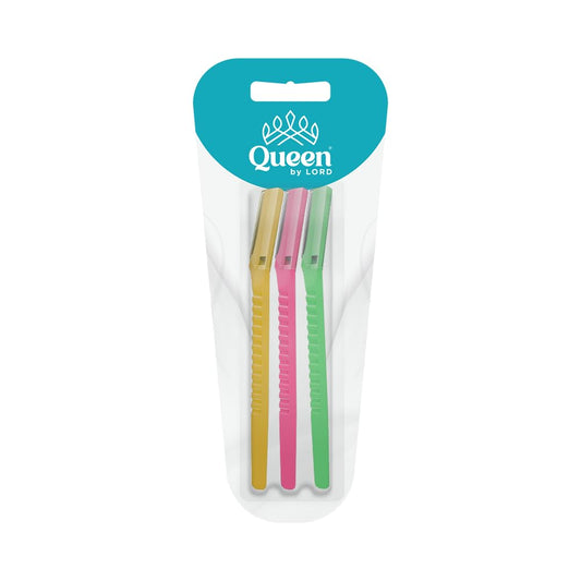 Queen By Lord Eye Brow Trimmer and Facial Face Hair Remover 3-Pieces