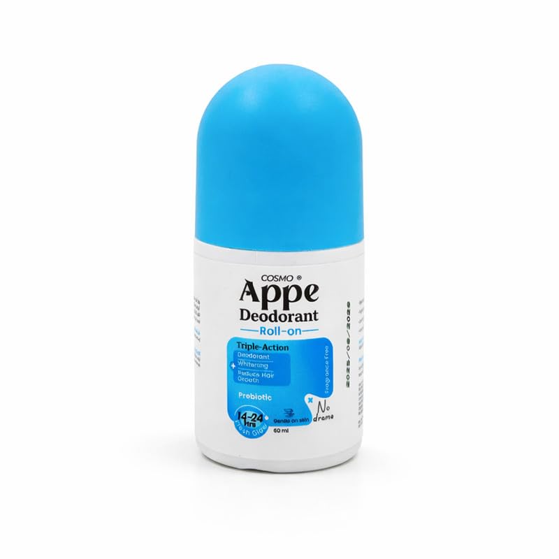 Cosmo APPE "No Drama" Fragrance-Free Roll-On Deodorant - 4-in-1 Clinical Care - 60ml