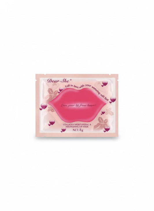 Dear  Dear Collagen Crystal Moisturizing Lip Mask, All Skin Types, Paraben Free, Moisturising Treatment, 1Piece (Hearts)