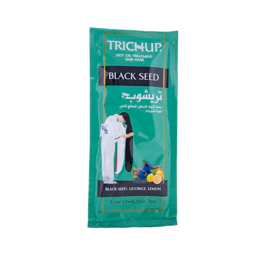 Trichup Black Seed Hot Oil Treatment Hair Mask (30ml) – Enriched with Black Seed Oil, Licorice & Lemon For Intensive Restoration & Damage Protection – Intensive Conditioning for Healthy & Strong Hair