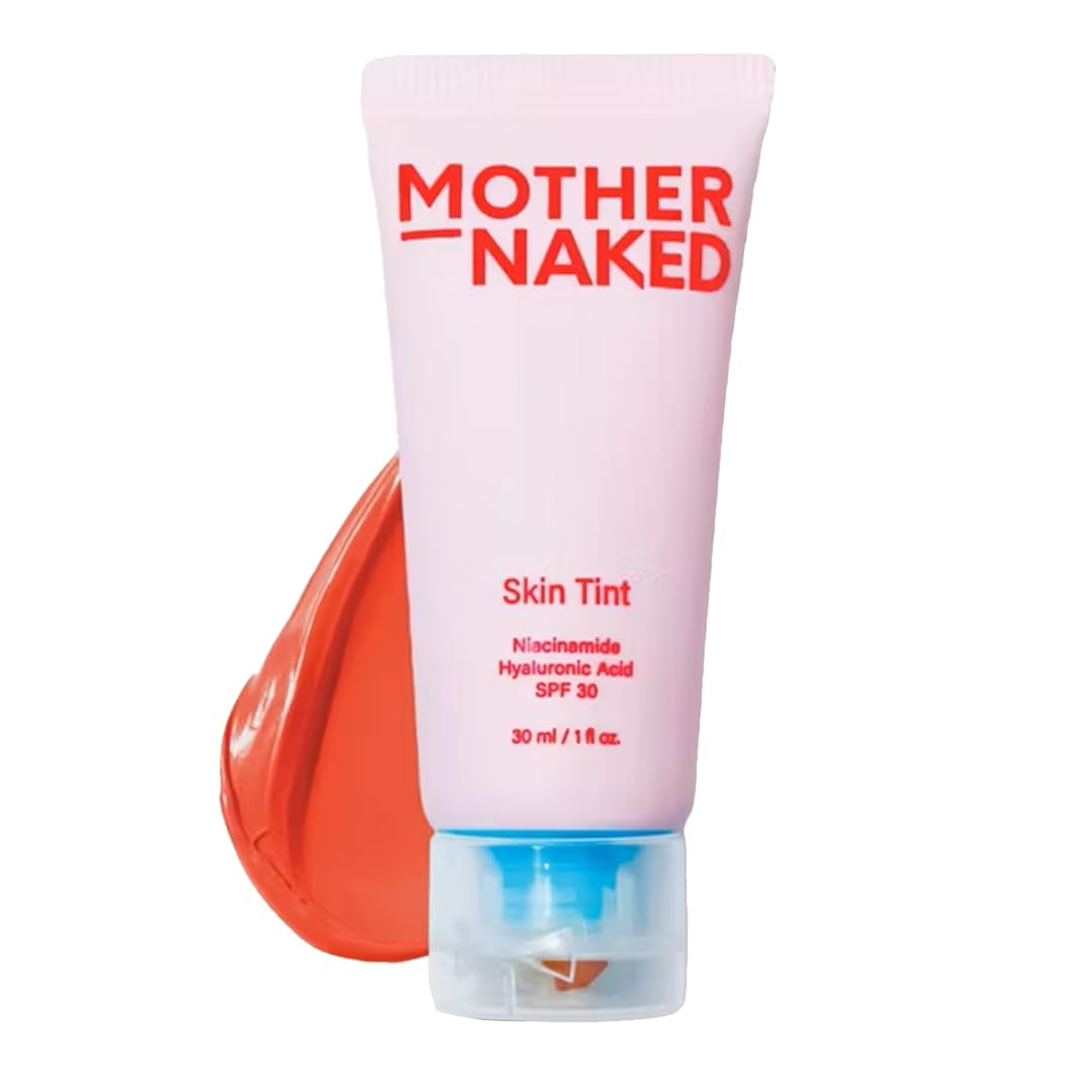 Mother Naked MotherNaked Practice What You Peach Skin Tint SPF 30 | 30ml | Peach Shade | Hyaluronic Acid Niacinamide Tinted Moisturizer | Skin care Makeup & Sun Protection | For All Skin Types | Vegan