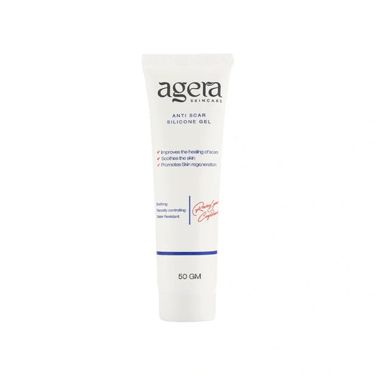 Agera Anti-Scar Silicone Gel, Scar Treatment for Surgical, Acne, Injury and Burn Scars, 50 GM