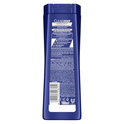 CLEAR Men Anti-dandruff Shampoo Cool Sport Menthol 180ML