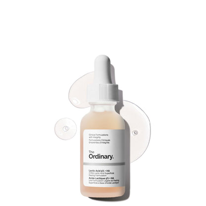The Ordinary Lactic Acid 5 Percent with HA (Hyaluronic Acid) (A brightening, exfoliating formula with extra hydration)