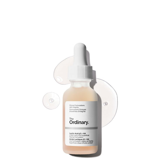 The Ordinary Lactic Acid 5 Percent with HA (Hyaluronic Acid) (A brightening, exfoliating formula with extra hydration)