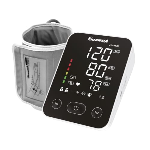 Granzia Leganza Digital Blood Pressure Monitor for Home Use with Large LED Display, 200 Memory Storage, USB Type-C & Irregular Heartbeat Detection