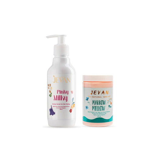 JEVAN Extra Hydration Set (Pinky Milky Leave-In + Marrow Mellow Hair Mask)