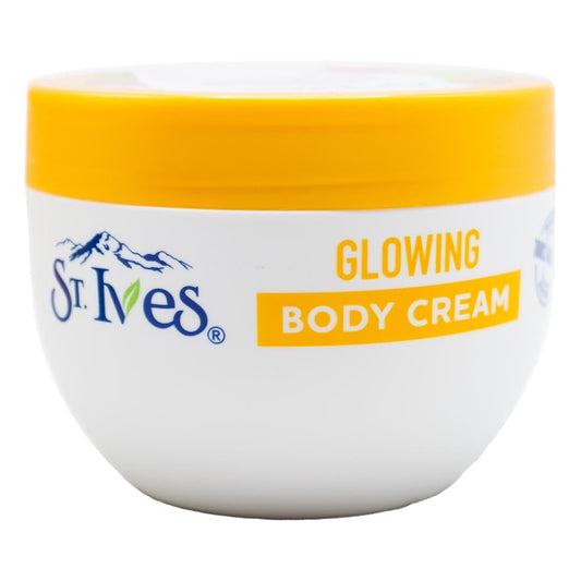ST. Ives Glowing Body Cream with Apricot Extract, 300ml| Made from 100% Natural Ingredients Fast-Absorbing Moisturizers for Radiant, Hydrated Skin| Paraben-Free & Cruelty-Free Body Butter