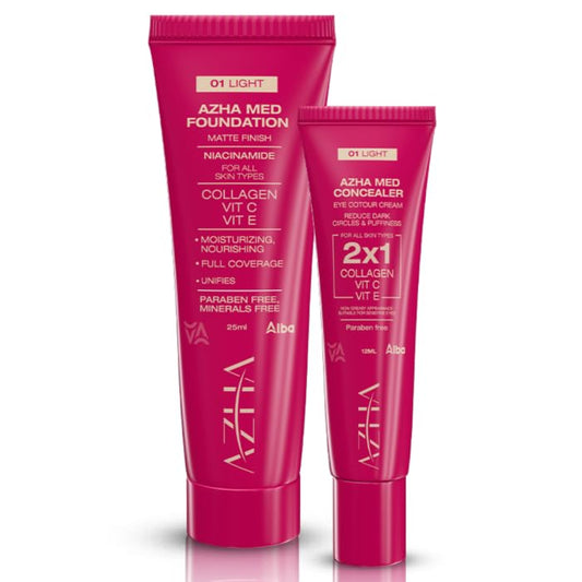 Azha Concealer 12 ml 01 + Foundation 01 25 ml