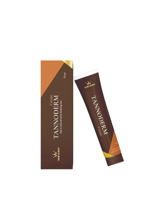WEISER Tannoderm Cream, Natural Even-looking Tan, 50 gm