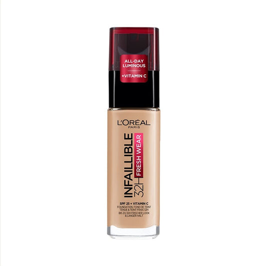 L'Oréal Paris Infaillible 32H Fresh Wear Foundation 145 Beige Rose - Spf 25 + Vitamin C ​