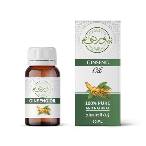 Purity - Ginseng Oil 100% Pure for Hair Growth Thickening and Repair Skin, Anti-Ageing, Anti-Wrinkle, Undiluted 30 ML