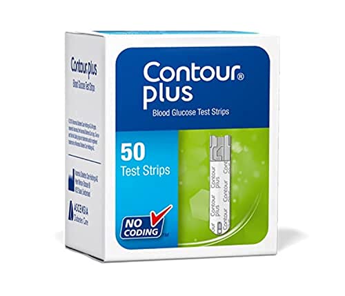 Bayer Contour Plus Glucose Test Strips (50 Pieces)