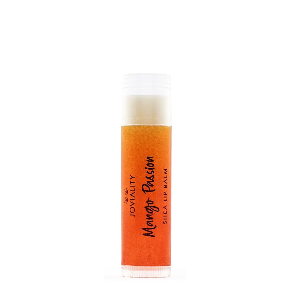 Joviality Natural Shea Lip Balm - Mango Passion - Moisturizing Lip Care with Shea Butter and Coconut Oil, Heals Dry and Cracked Lips 5g