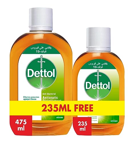 Dettol antiseptic antibacterial disinfectant liquid 475ml + 235ml free