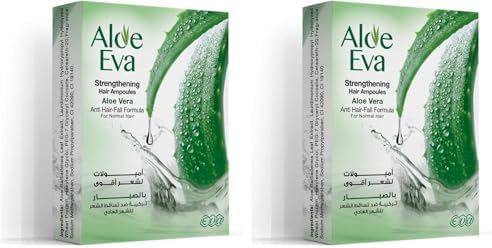 Aloe Eva Hair Strengthening Ampoules Aloe Vera Pack of 2 - Amazon Egypt