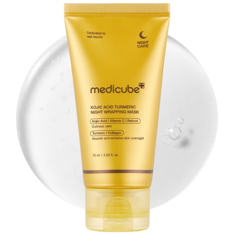 MEDICUBE Kojic Acid turmeric night wrapping mask
