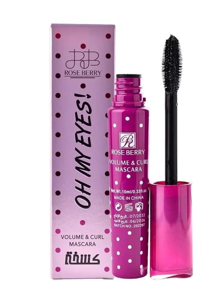 Rose Berry Oh My Eyes Volume and Curl Mascara Kashkha, 10ml