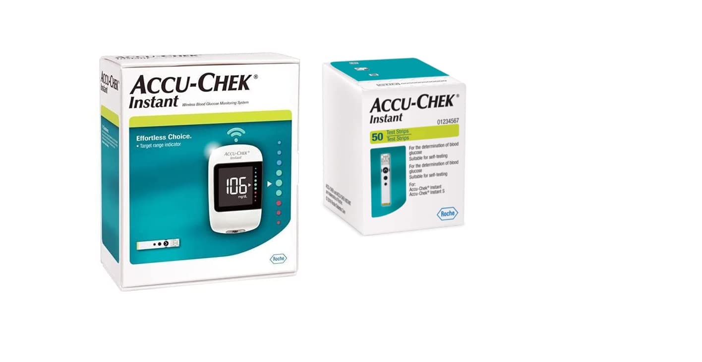 Accu-Chek  Accu Chek Instant bundle (kit and bloood glucose 50 strips pack