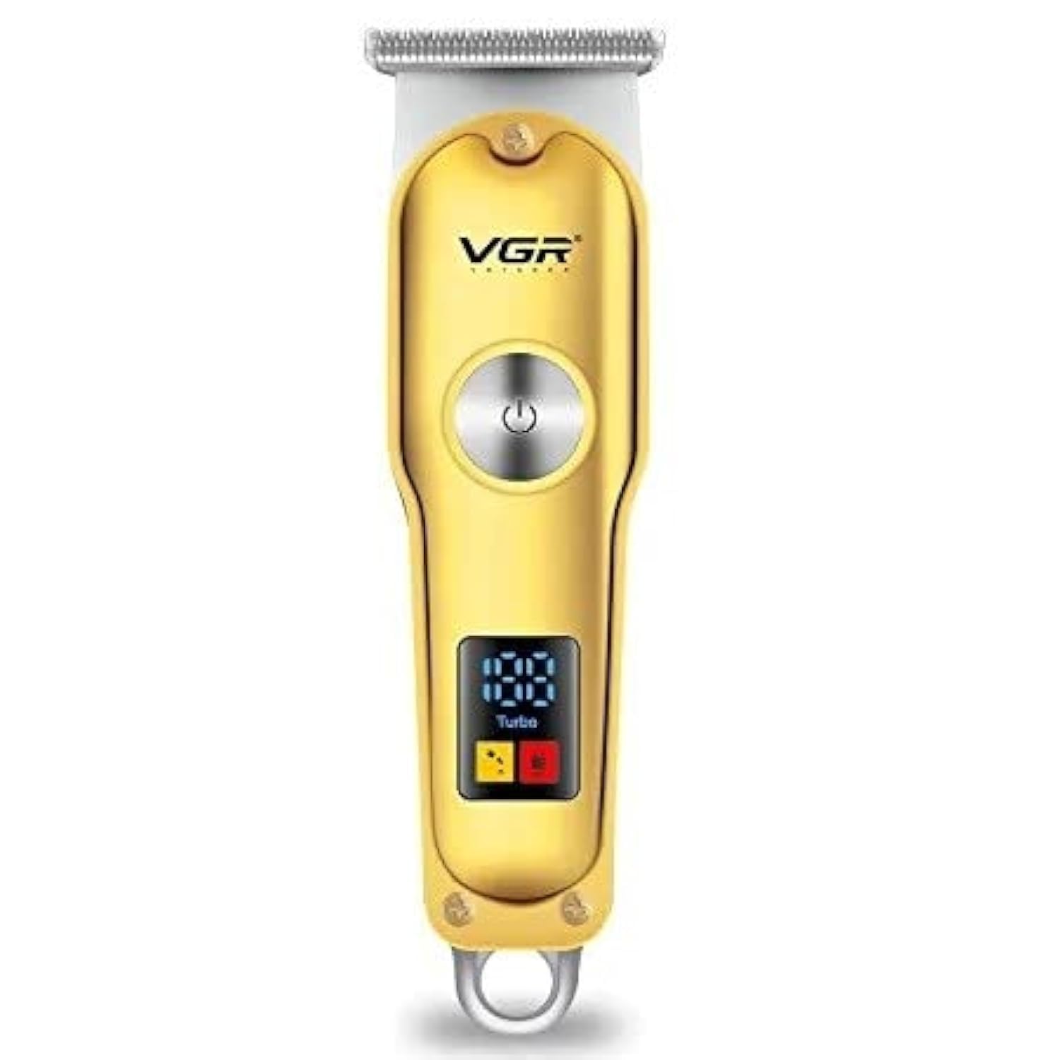 VGR V-290 Professional Hair Clipper with LED Display Runtime: 120 min Trimmer for Men (Gold)