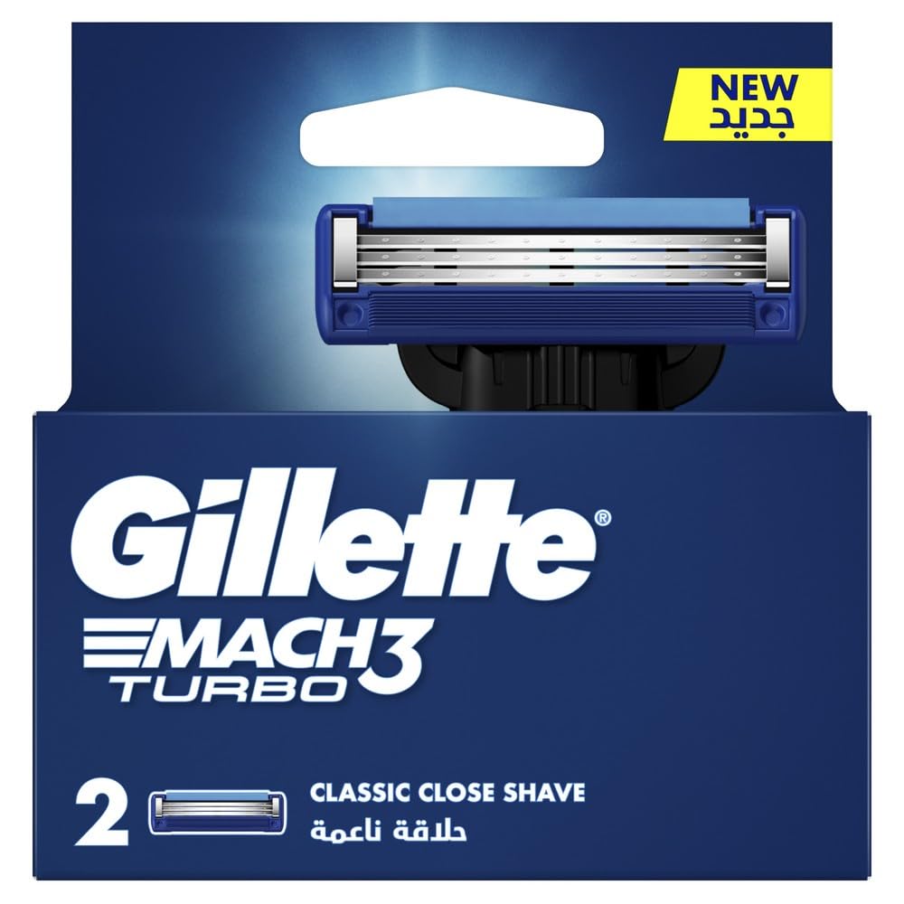 Gillette Mach3 Turbo 3D Blade Refills – Pack of 2
