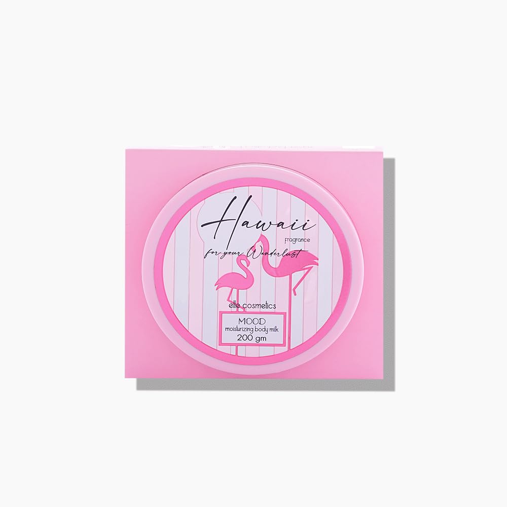 MOOD hawaii body milk 200ml will leave your skin soft and smelling all day - pink