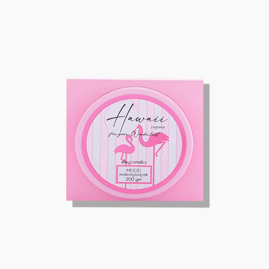 MOOD hawaii body milk 200ml will leave your skin soft and smelling all day - pink