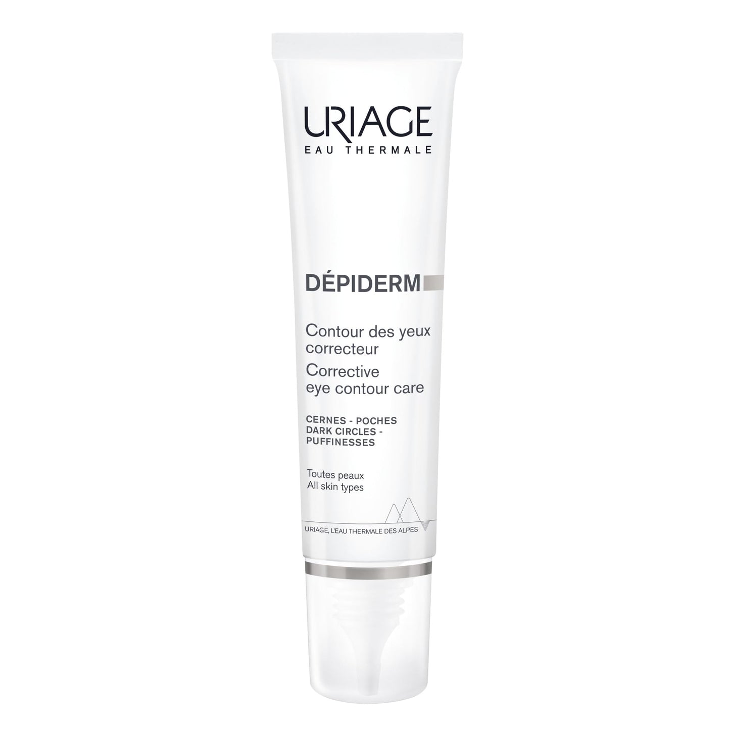 Uriage Dépiderm Eye Contour With Vitamin C & Destran Sulfate - For Dark Cicles, Puffy Eyes, Crow'S Feet - Fragrance-Free - 95% Ingredients Of Natural Origin - 15Ml