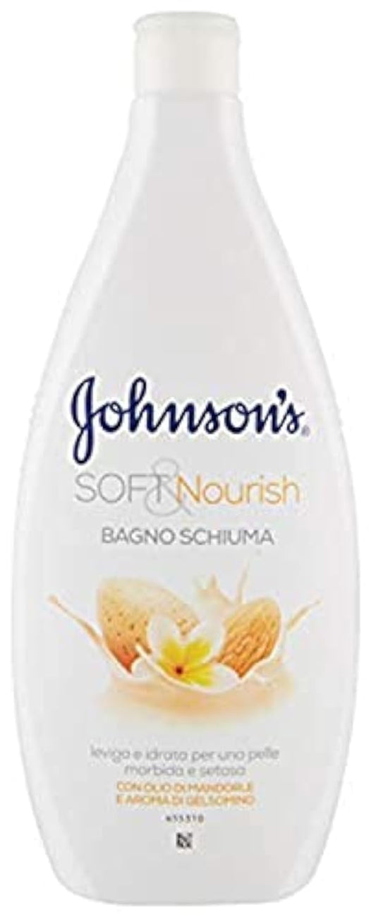 Johnson's Soft nourish - almond oil moisturizing bath foam 750 ml