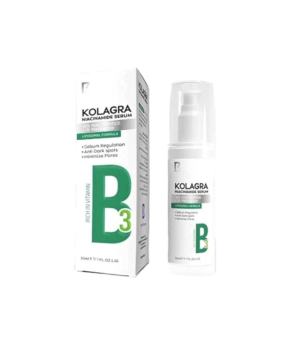 Kolagra Niacinamide 10% + Zinc PCA 1% Serum 30ml