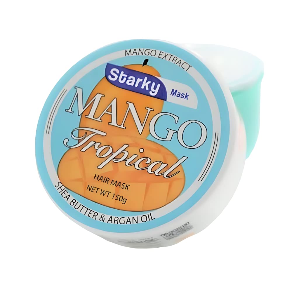 Starky Mango Extract Mango Tropical Hair Mask with Shea Butter&Argan Oil -150g