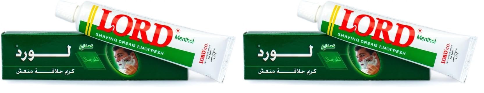 Lord emofresh menthol shaving cream - 55 g (Pack of 2)