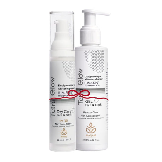 Tetra Glow Whitening Face Care Set (Day Cream and Cleansing Gel)