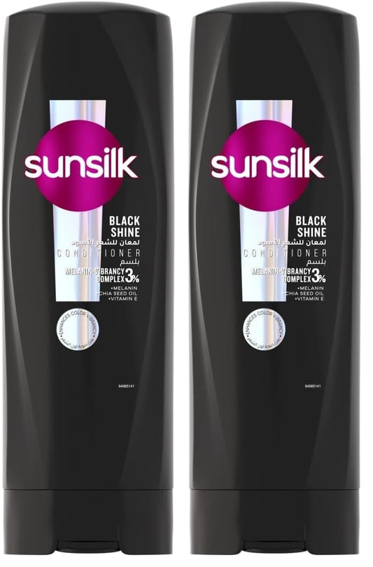 Sunsilk Conditioner Black Shine 350ML (Pack of 2)