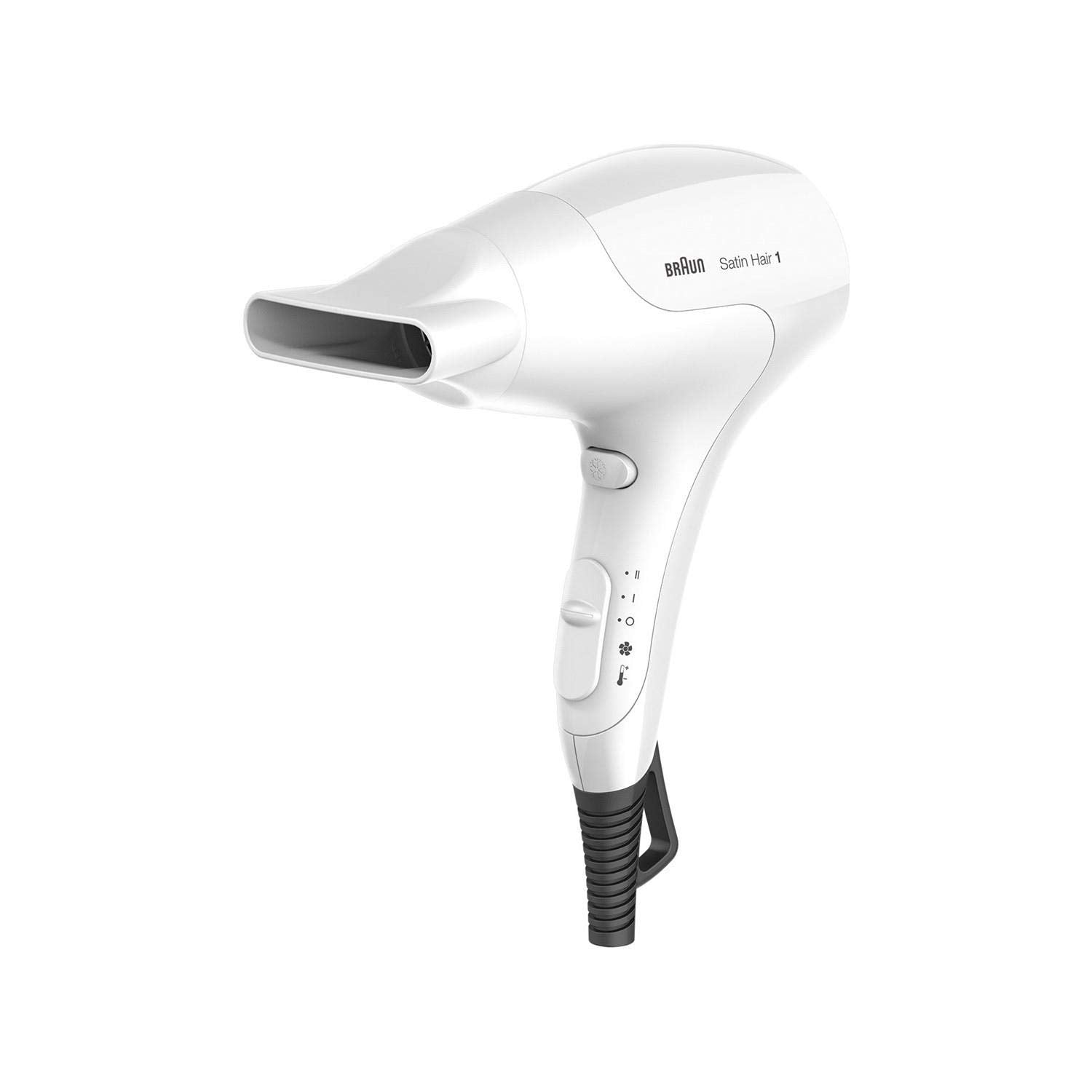 Braun Satin Hair 1 HD180 PowerPerfection dryer with styling nozzle 1800 Watts - White