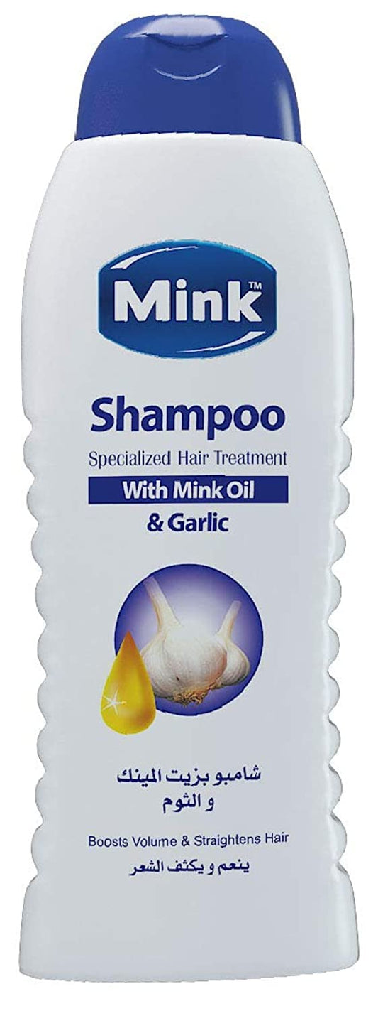 Mink shampoo with mink oil and garlic, 800 ml