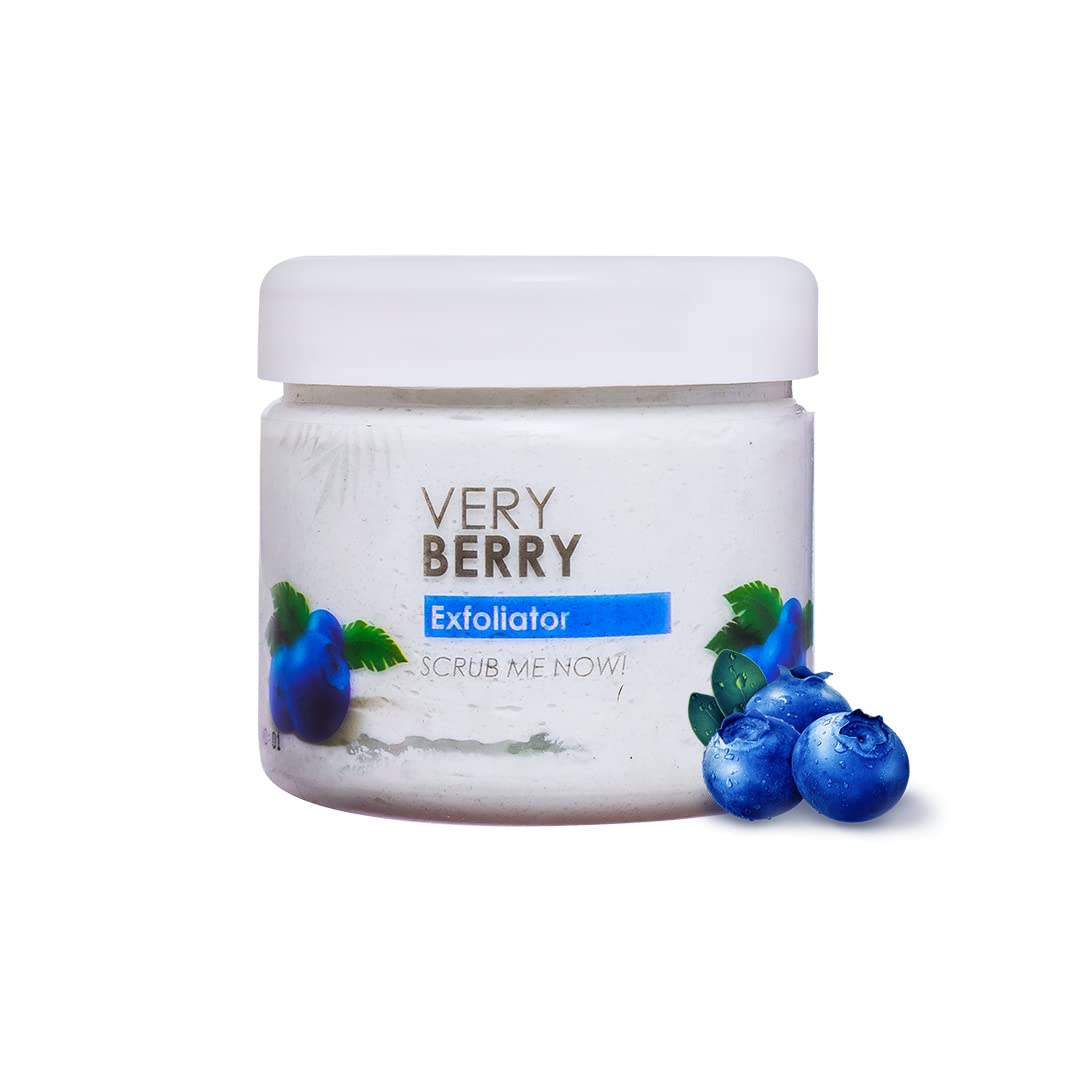 RAW AFRICAN | Very Berry Exfoliator | 200 gm | Organic Body Scrub | Moisturizing and Exfoliating | Berry Extracts | Vegan | 100% Natural Essential Oils