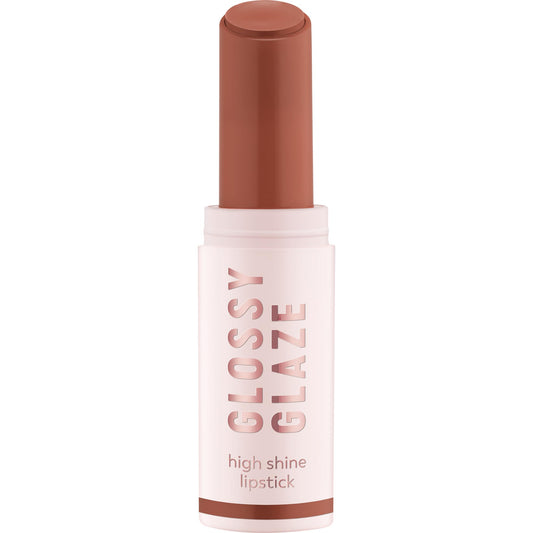 Essence Shiny Glaze High Shine Lipstick 01 Brown Highly Pigmented Glossy Colour-Intensive Vegan Oil-Free Paraben-Free Microplastic-Free 1.9 g