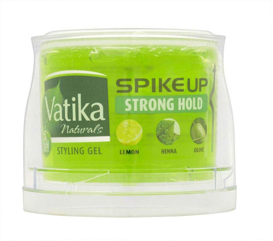 Vatika Naturals Menz Styling Hair Gel (250mL) | Spike Up with Strong Hold | Easy To Shine and Style