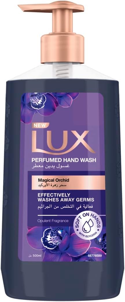 Lux Antibacterial Liquid Handwash Glycerine Enriched Magical Orchid For All Skin Types 500ML