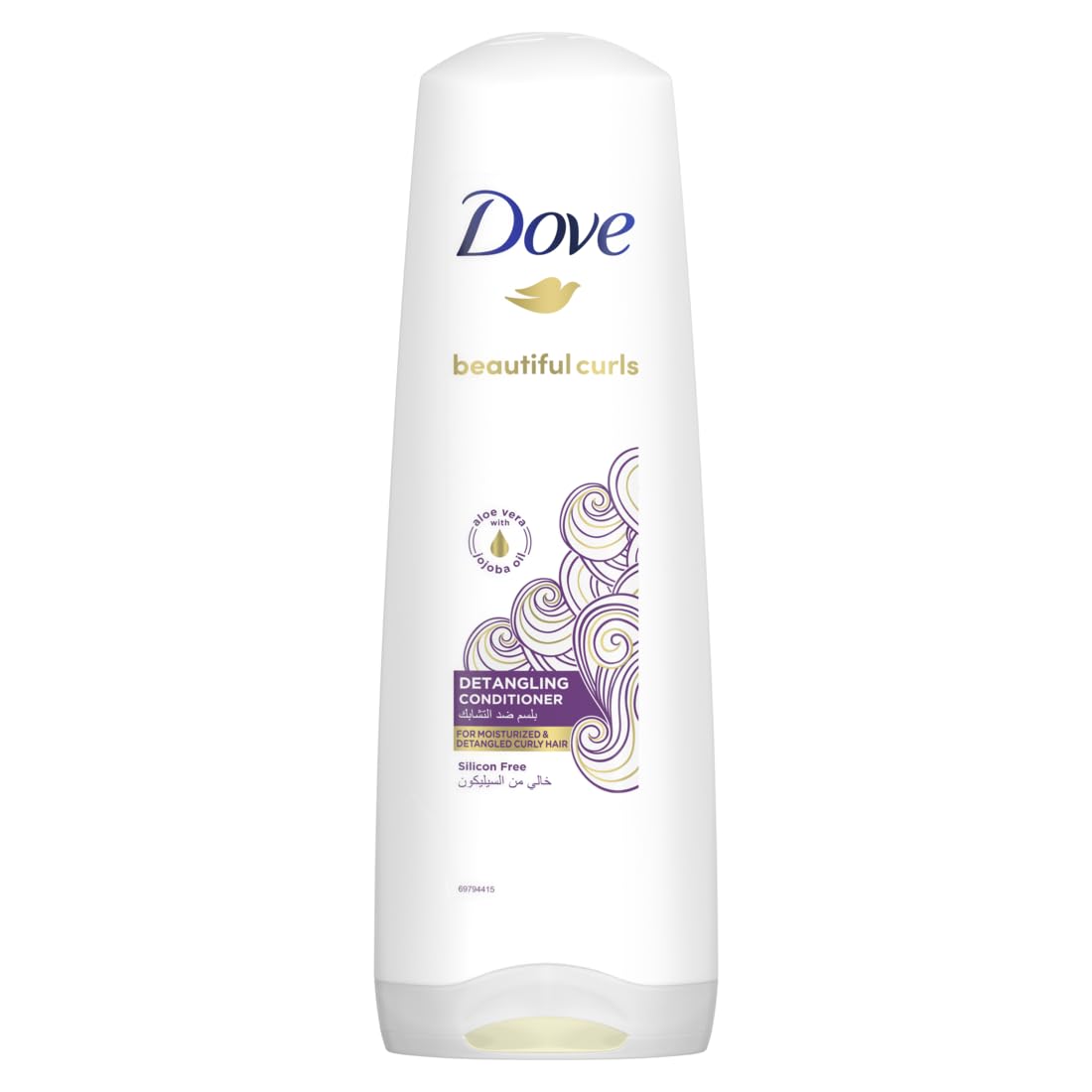 Dove Beautiful Curls Conditioner, Silicon Free, Infused With Aloe Vera & Jojoba Oil, To Moisture, Detangle And Hydrate Your Curls 350Ml