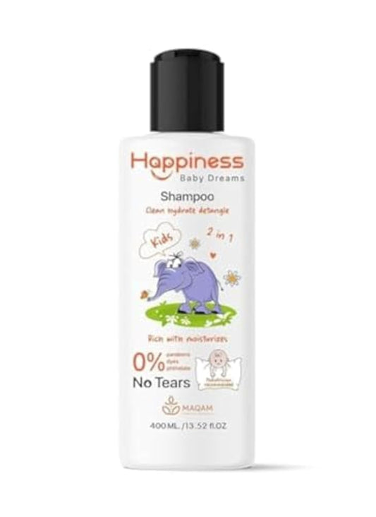 Happiness Kids Hair Shampoo, Gentle Cleansing, Easy Detangling, Deep Reparation, Indications, Cleansing and moisturizing children's hair, Baby Hair Care, Beauty 400 ml