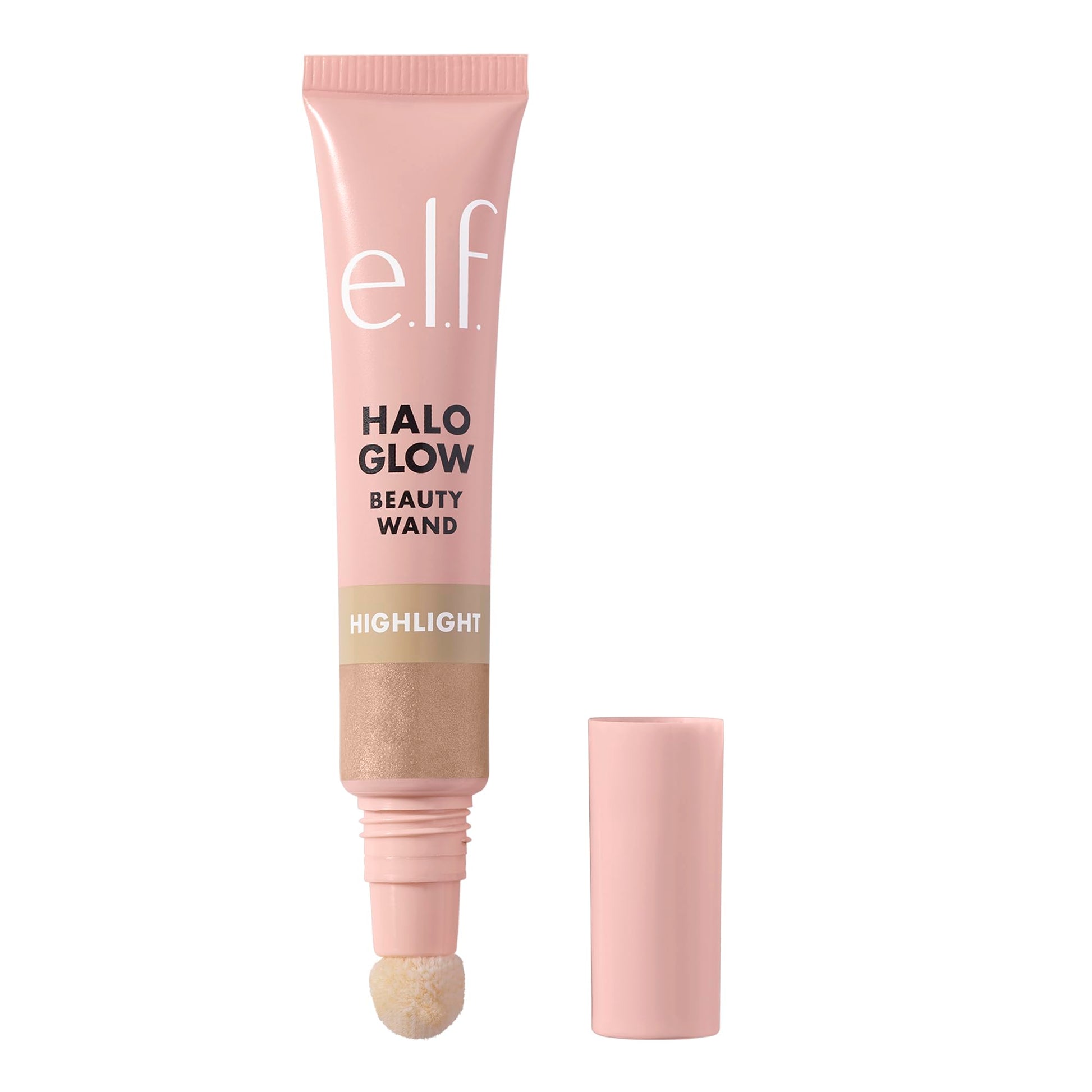 e.l.f. Halo Glow Highlight Beauty Wand, Liquid Highlighter Wall for Luminous, Radiant Skin, Buildable Formula, Vegan & Cruelty Free, Champagne Campaign, 10 ml