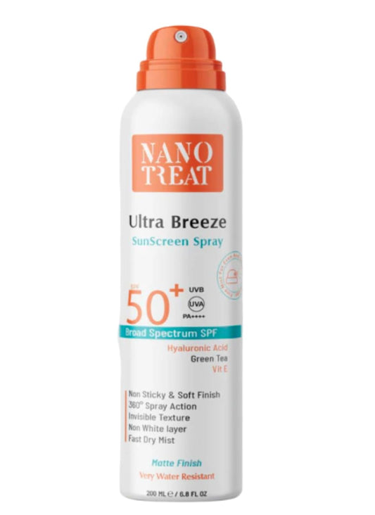 Nano treat ultra breeze sunscreen spary +50 spf 200ML