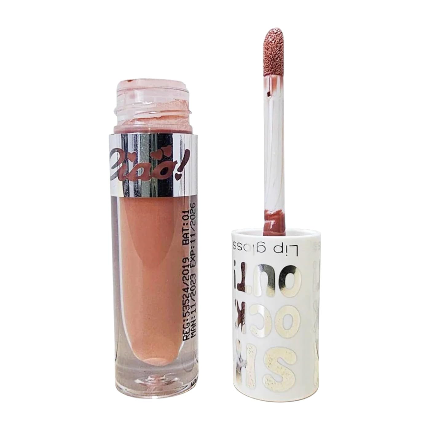 Ciao Shock Out Lip Gloss - Non Sticky, High Shine Finish, Hydrating & Long Lasting, Lightweight Nourishing Formula, Shade 12, 3ml