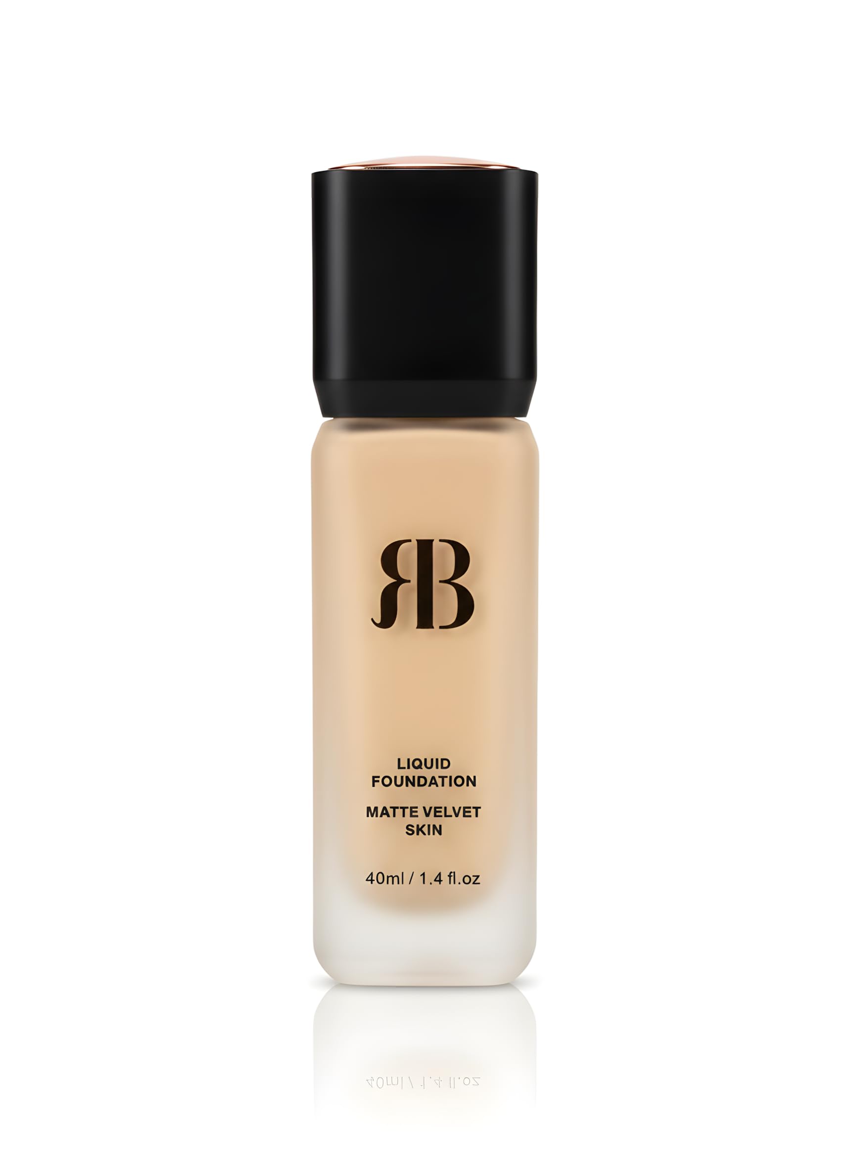 Rose Berry Black Rose Liquid Foundation, Matte Velvet Skin Finish, Light as Air Formula, 40ml, Shade 01