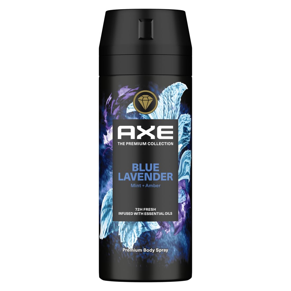 Axe The Premium Collection,Body Spray for Men, Blue Lavendar,for fine body fragance & 72H odor protection deodorant, 150ml