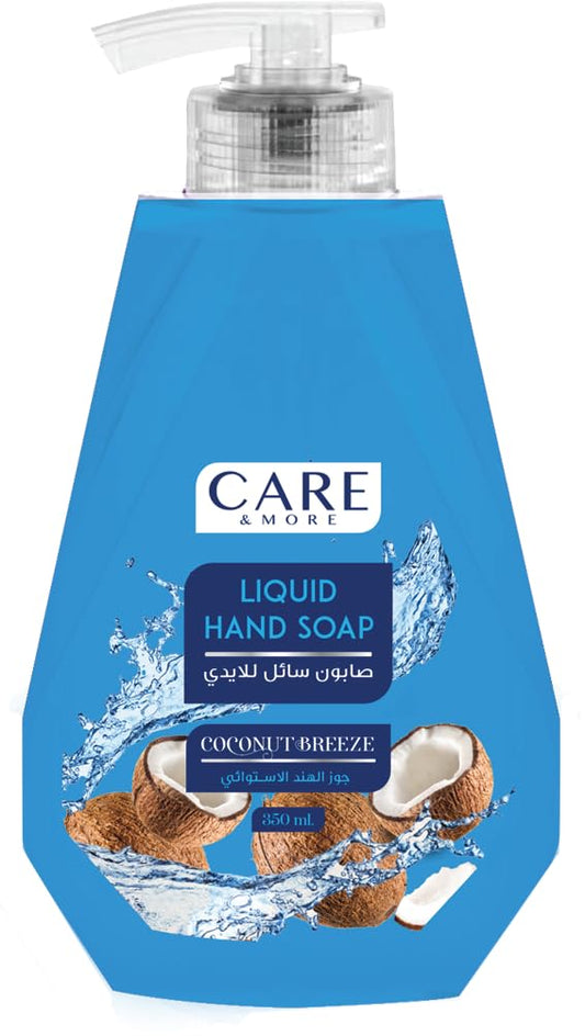 Care & More Liquid Hand Soap - Tropical Coconut Breeze - 350 Ml
