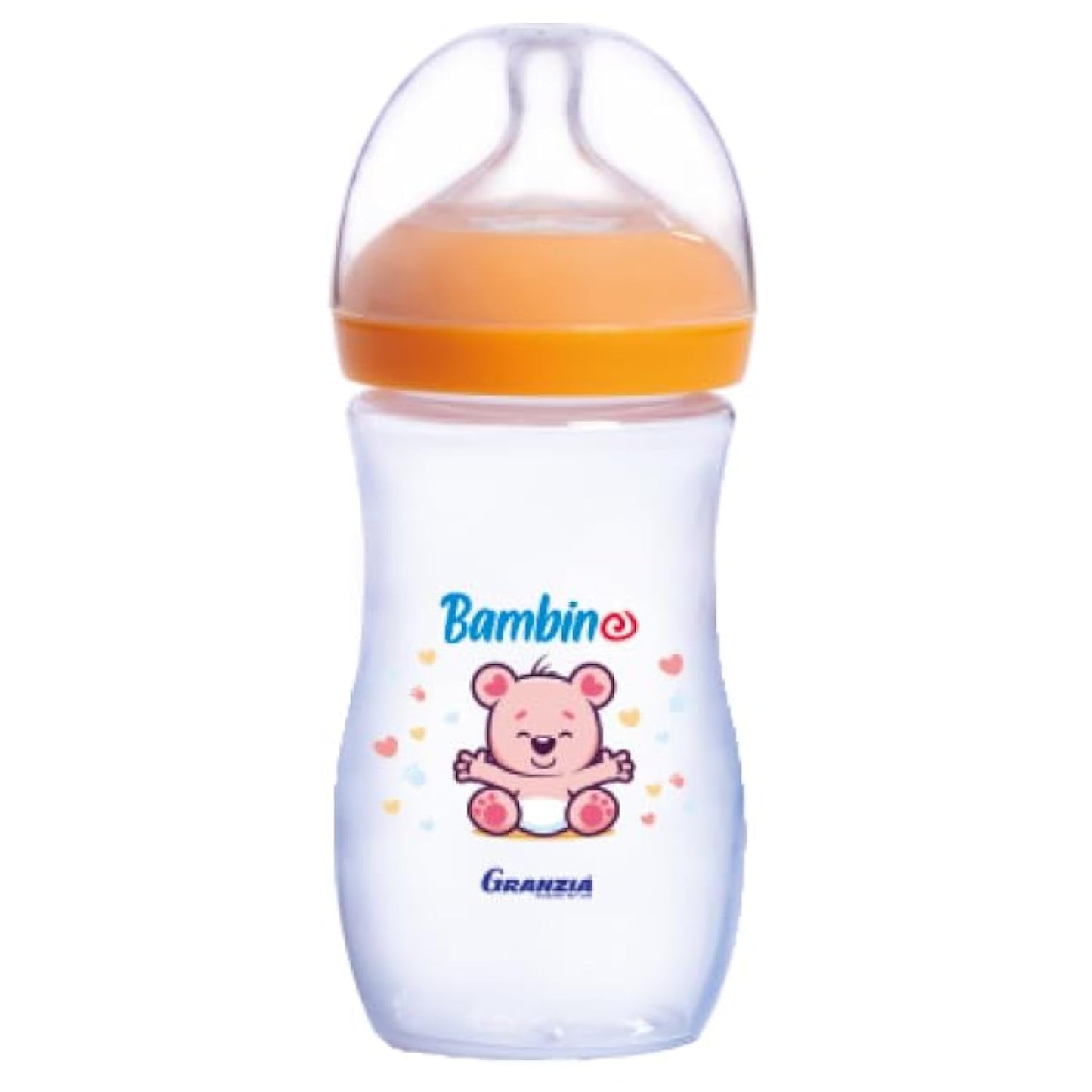 Granzia Bambino Natural Baby Feeding Bottle Orange 280 ML